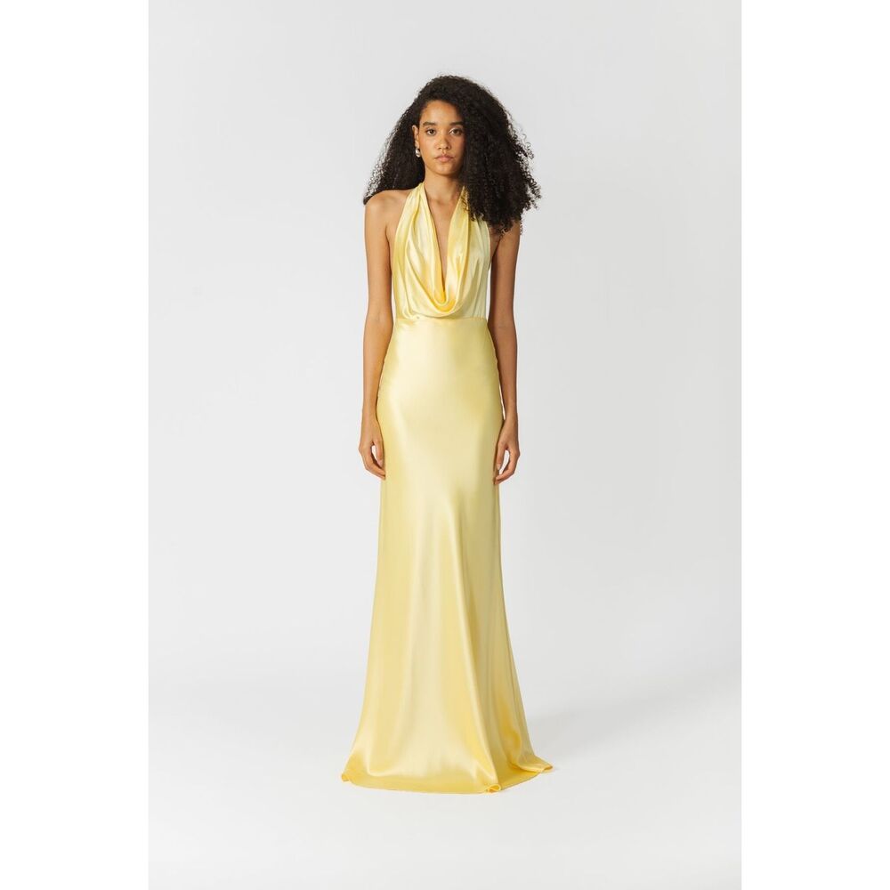 NWT SAU LEE PEARL SATIN GOWN SIZE 12 $595